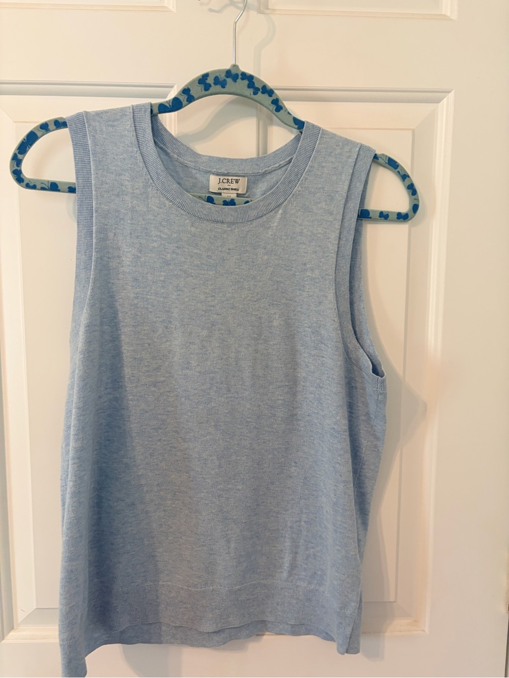 J.Crew Light Blue Sleeveless Knit Top
